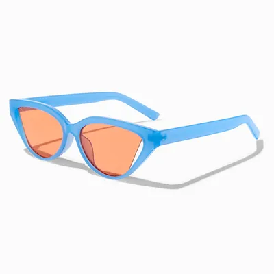 Translucent Blue Cat Eye Sunglasses