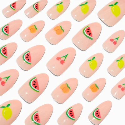 Multi Fruit Stiletto Vegan Faux Nail Set - 24 Pack