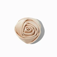 Nude Rosette Flower Hair Clip