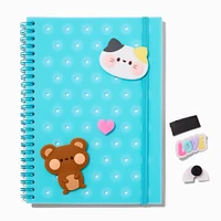 Blue Silicone Charm Diary