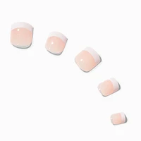 French Tip Square Press On Vegan Faux Nail Set - 24 Pack