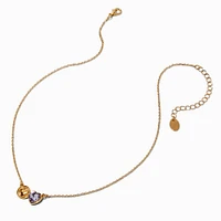 Double Heart Pendant Necklace