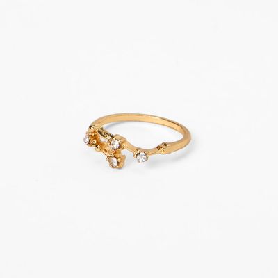 Gold Embellished Celestial Midi Ring