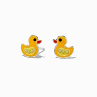 C LUXE by Claire's Sterling Silver Crystal Duck Stud Earrings