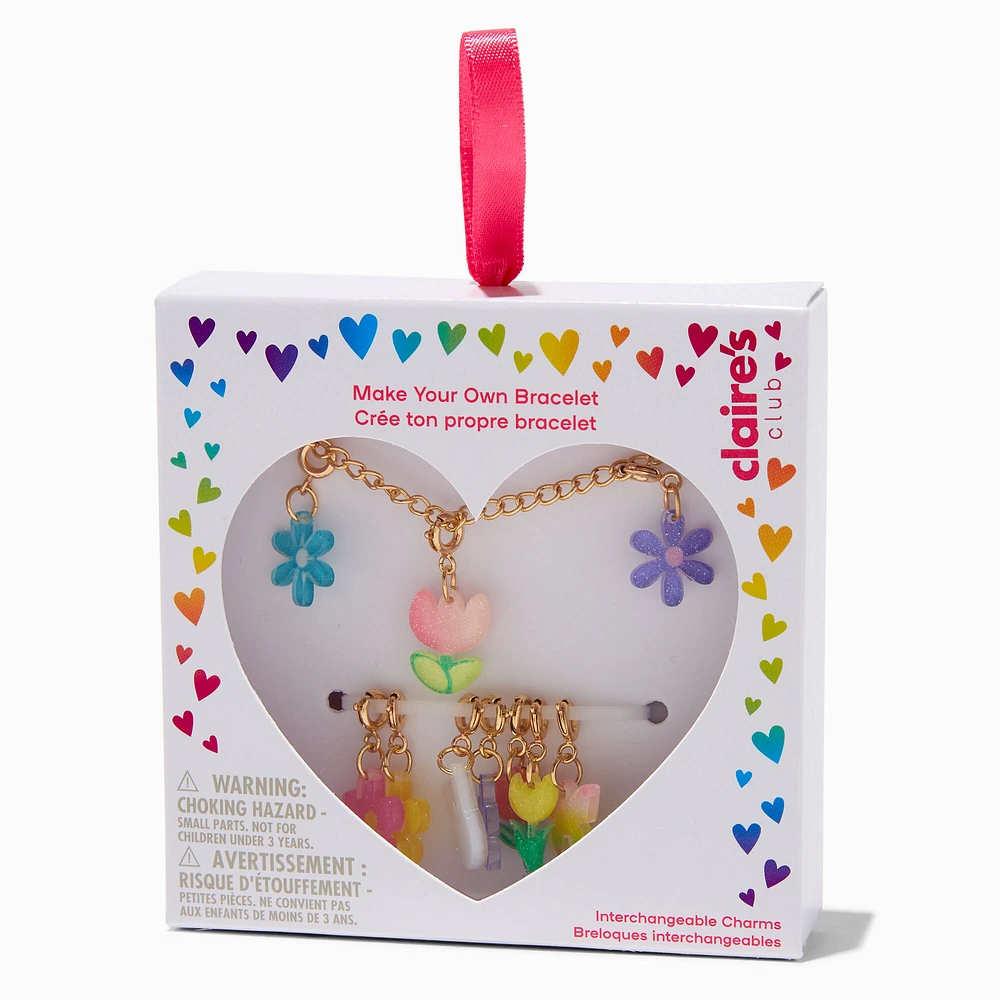 Claire's Club Make-It-Yourself Flower Charm Bracelet Kit