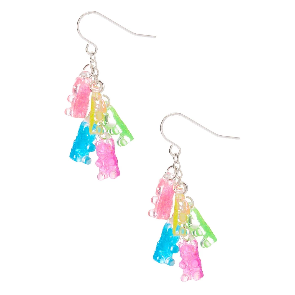 1" Rainbow Gummy Bears® Drop Earrings