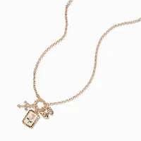 Pink Rose Pendant Charm Necklace