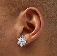 Snowflake Stud Earrings