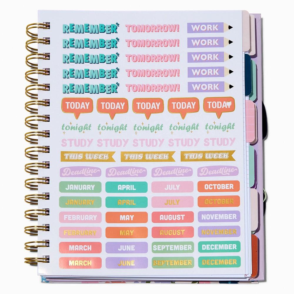 "Good Days Ahead" Floral Weekly Planner