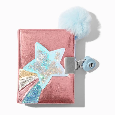 Claire's Club Star Shaker Mini Lock Diary