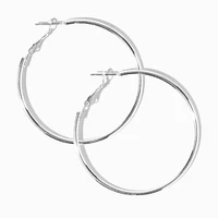 Silver 50MM Hoop Earrings