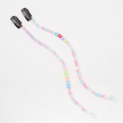 Light Pastel Faux Hair Beads - 2 Pack