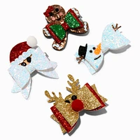 Holiday Hair Bow Clips - 4 Pack