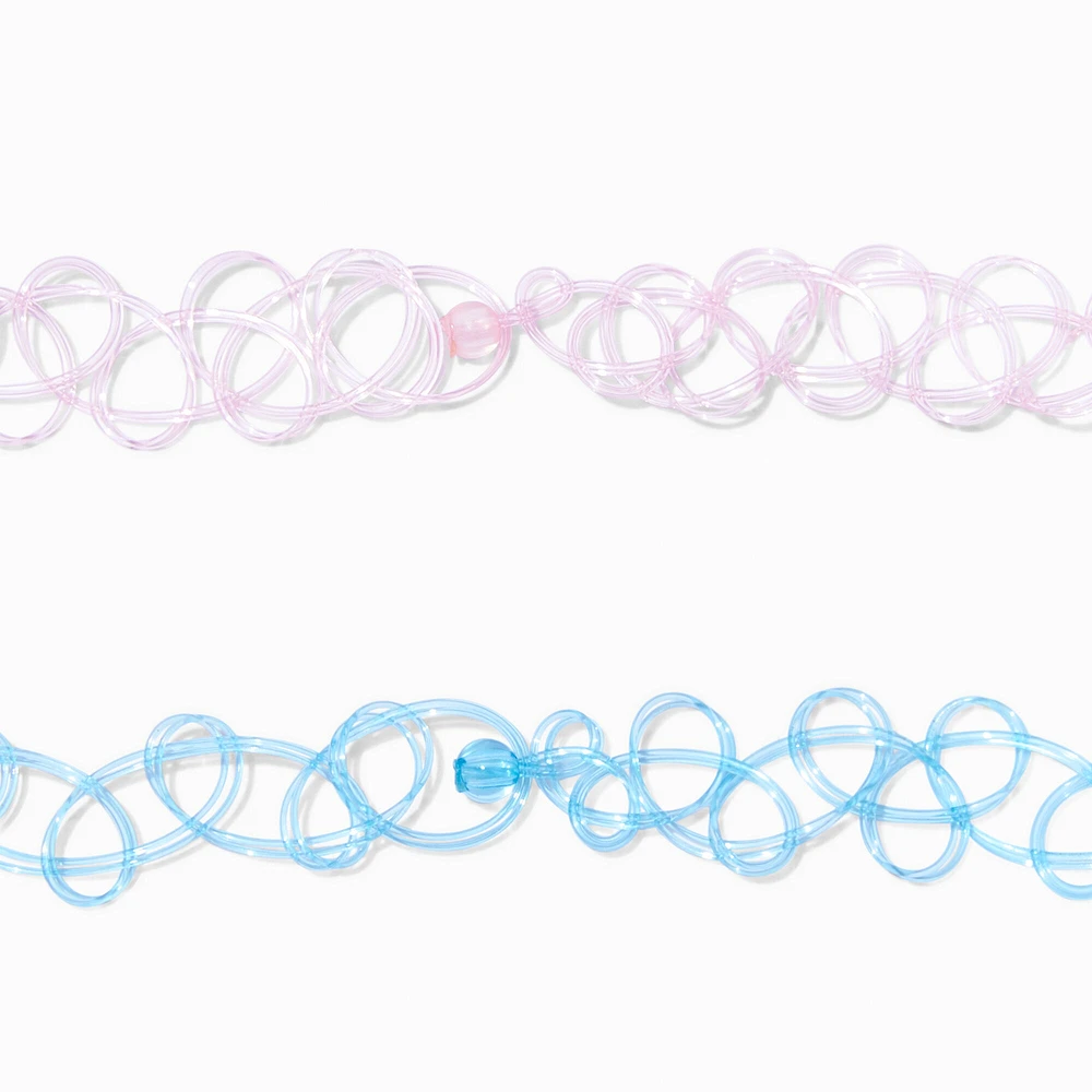 The Smurfs™ Claire's Exclusive Tattoo Choker Necklace Set - 2 Pack