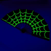 Neon Green Spiderweb Oversized Personal Fan