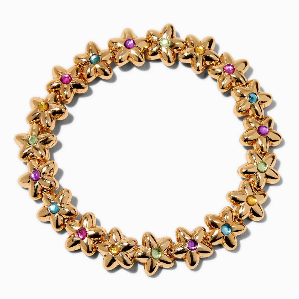 Gold-tone Star Stretch Bracelet