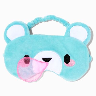 Blue Bubblegum Bear Sleeping Mask