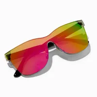 Neon Holographic Lens Shield Sunglasses
