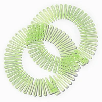 Green Glow in the Dark Accordion Headbands - 2 Pack