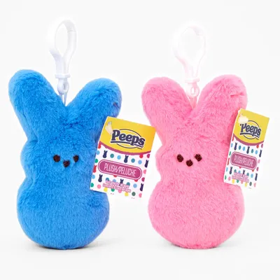 Peeps® 4" Bunny Plush Toy Keyring Clip - Styles May Vary