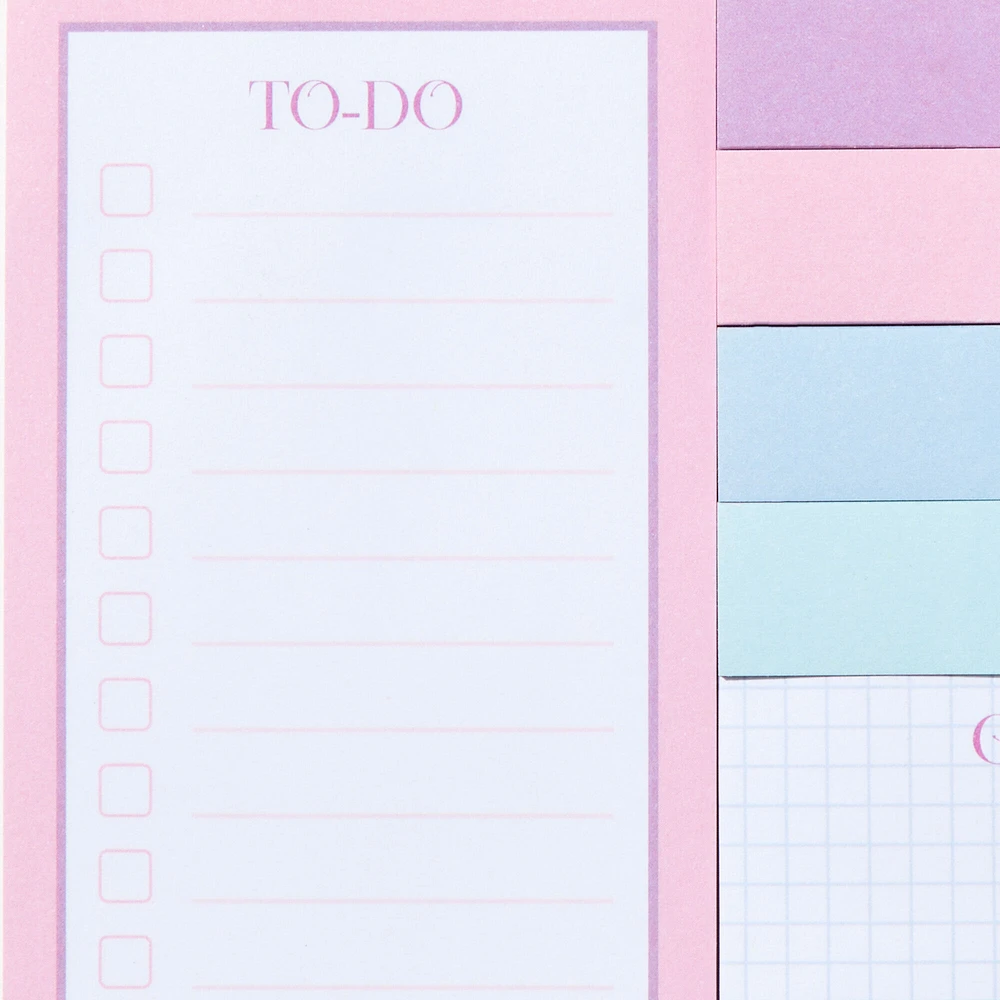 Pink Ombré Sticky Note Pack - 10 Pack