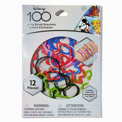 ©Disney 100 Stretchy Bands Bracelets - 12 Pack