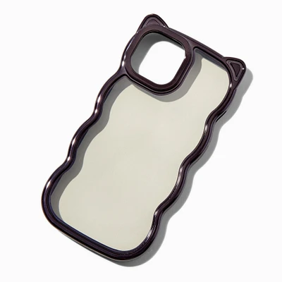 Black Cat Trim Wavy Phone Case - Fits iPhone® 13/14/15