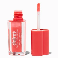 Coral Heart Shaped Lip Goss Tube