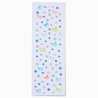 Pastel Puffy Butterfly Body Gems - 100 Pack