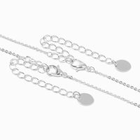 Best Friends Iridescent Split Heart Pendant Necklaces - 2 Pack