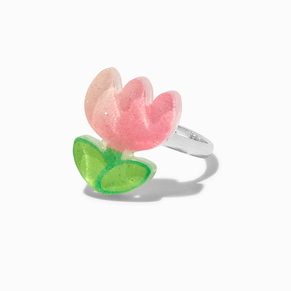 Claire's Club Bloom Bunny Rings - 5 Pack