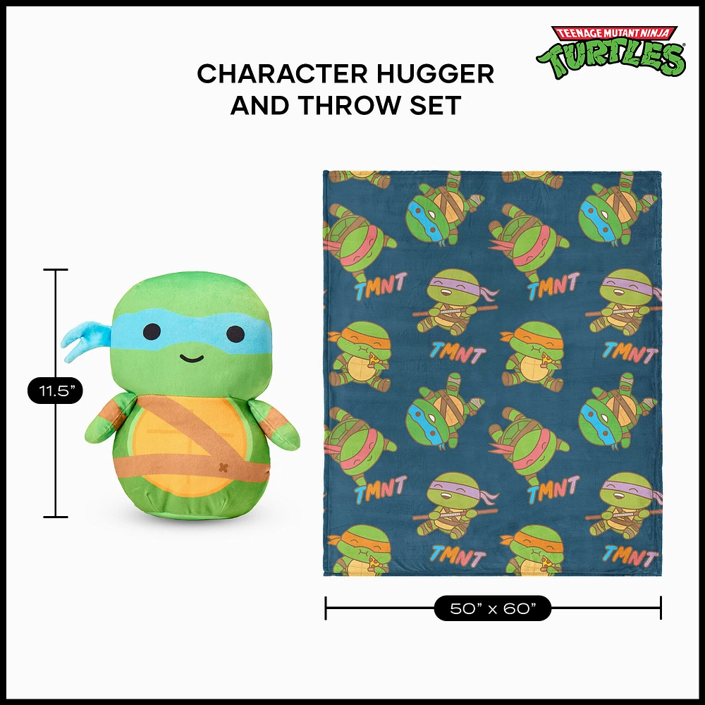 Teenage Mutant Ninja Turtles™ Cute Leo Hugger Pillow & Silk Touch Blanket Set (ds)