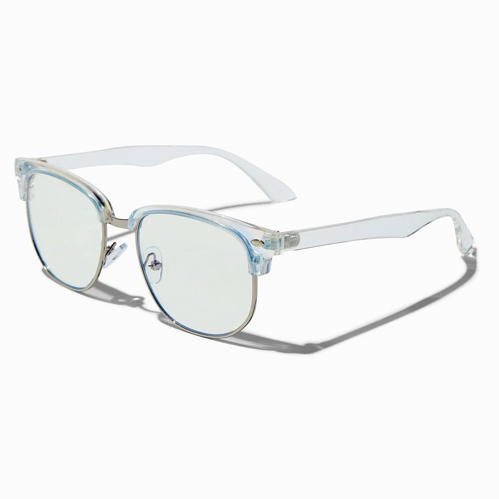 Solar Blue Light Reducing Light Blue Clear Lens Frames