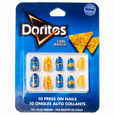Doritos® Cool Ranch Claire's Exclusive Stiletto Vegan Faux Nail Set - 10 Pack