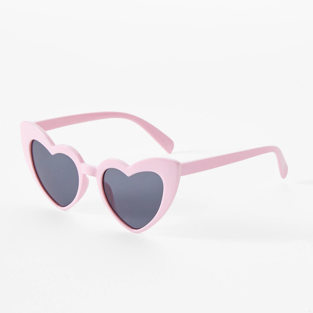 Claire's Club Heart Sunglasses -  Pink