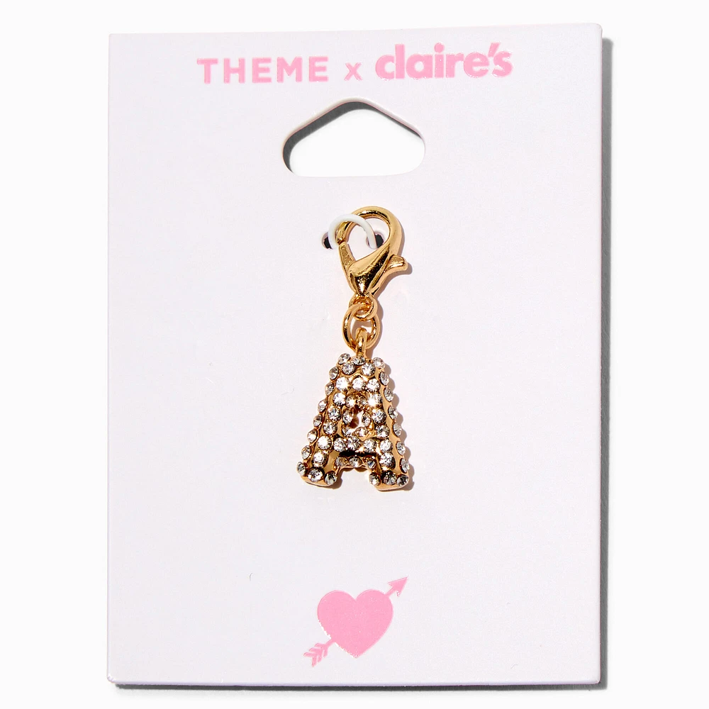 T H E M E x Claire's Gold-tone A Initial Charm