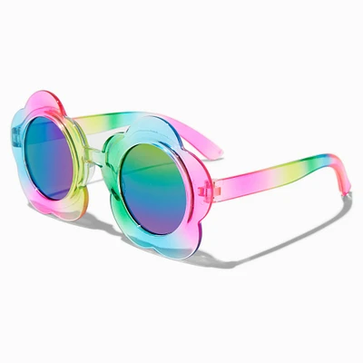 Claire's Club Rainbow Ombré Flower Sunglasses
