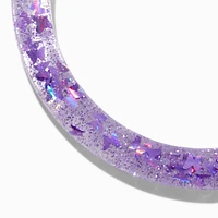 Claire's Club Purple Bangle Bracelet