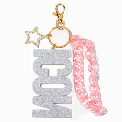 "Icon" Glitter Star Wrist Strap Keychain