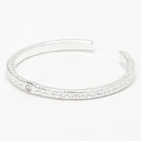 C LUXE by Claire's Sterling Silver Textured Thin Band Toe Ring
