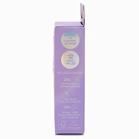 Puffy Heart Pink Chrome Short Almond Vegan Faux Nail Set - 24 Pack