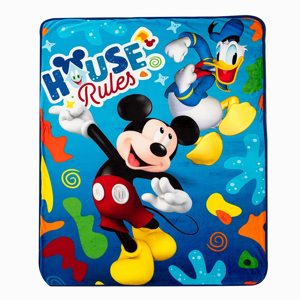 Disney Mickey Mouse Oversized Silk Touch Sherpa Throw Blanket