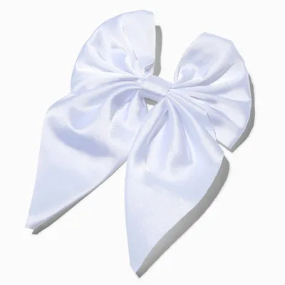 Claire's Club Pearl Hair Bow Clip - Black