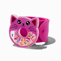 Pink Cat & Shaker Donut Slap Bracelet