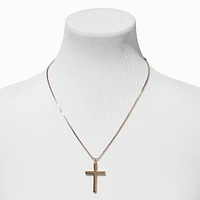 Gold Cross Pendant Necklace