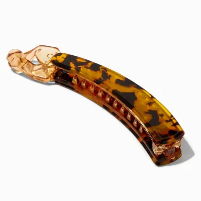 Tortoiseshell Skinny Banana Hair Claw