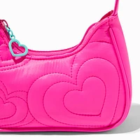 Claire's Club Pink Quilted Hearts Shoulder Bag