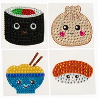 StickerBeans® Claire's Exclusive Asian Food Rhinestone Sticker Set - 4 Pack