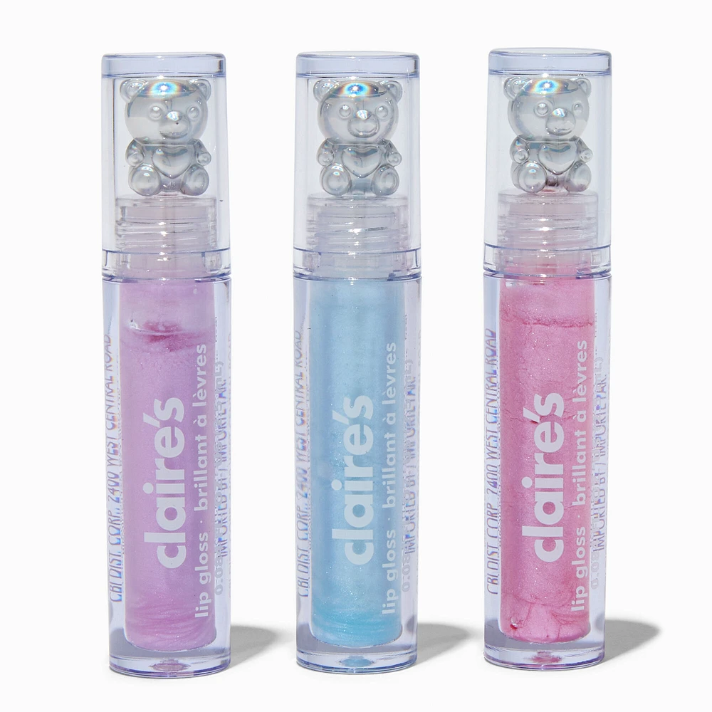 Chrome Bear Lip Gloss Set - 3 Pack