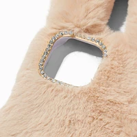 Furry Tan Bunny Protective Phone Case - Fits iPhone® 13/14/15